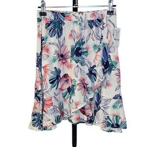 Ardene Womens Faux Wrap Skirt, Floral, Flowy Mini Skirt, Size Small, NWT